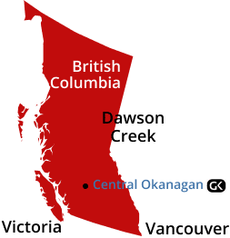 mapa Nanaimo-Ladysmith