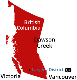 mapa Nanaimo-Ladysmith