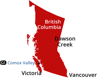 mapa Distrito de Comox