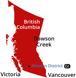 mapa Nanaimo-Ladysmith