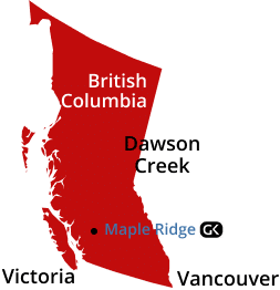 mapa Nanaimo-Ladysmith
